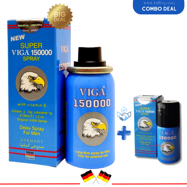 Super Viga 150000 Long Time Delay Spray For Men - Combo Deal at Hiffey .pk
