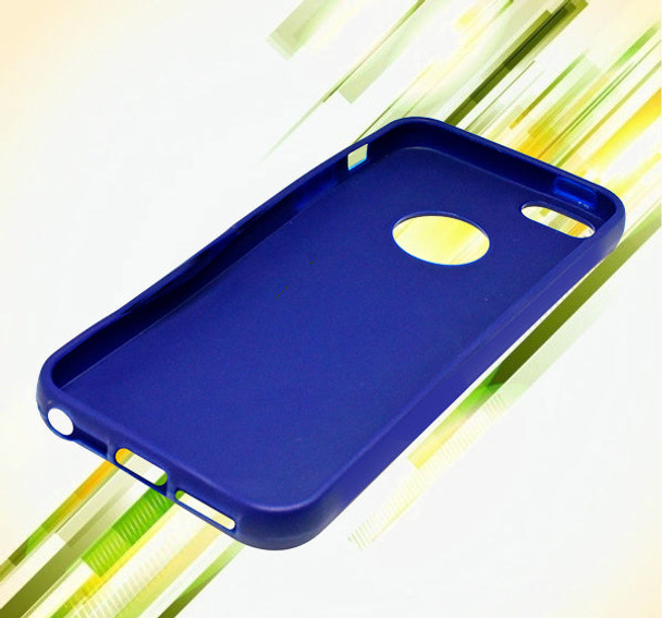 Apple Iphone 5 Simple Back Cover - Blue - Hiffey