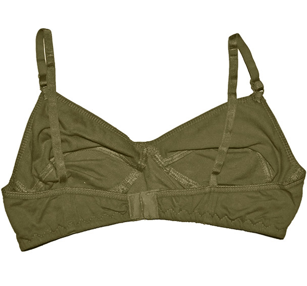 Soft Cotton Light Weight Non Padded Bra - Green