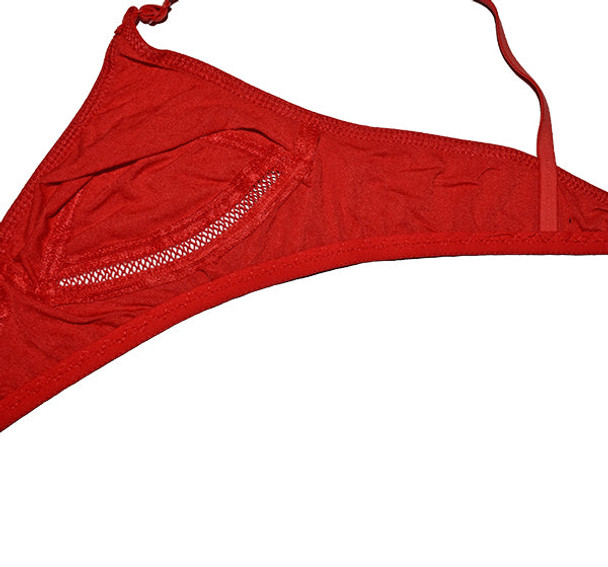 Soft Cotton Light Weight Non Padded Bra - Red - Hiffey