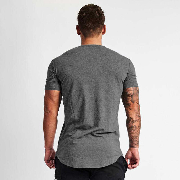OAKLEY V Neck Tee Soft Cotton T-Shirt For Men - Dark Grey