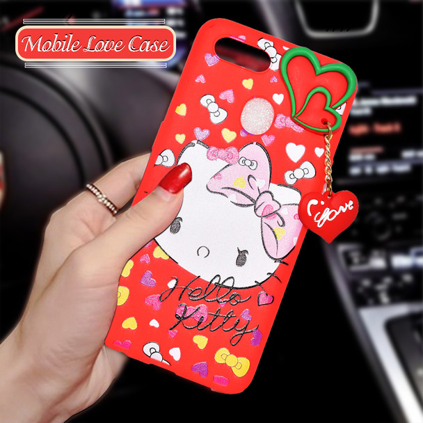 Hello Kitty Oppo A7 Fancy Mobile Covers - Red at Hiffey .pk