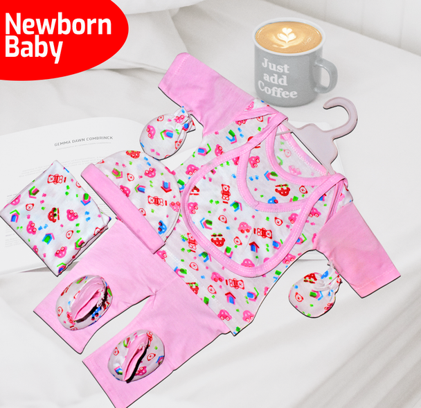 New Born Baby Suit - 7 Pcs Set at Hiffey .pk