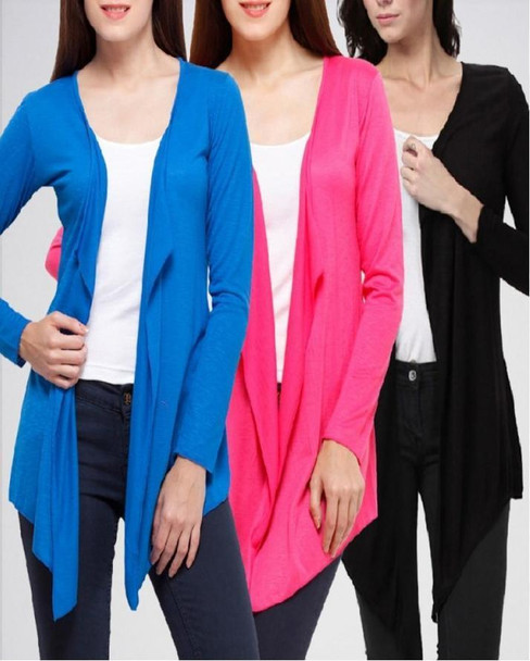 Multi Color Long Polyester Shrug's for Women's