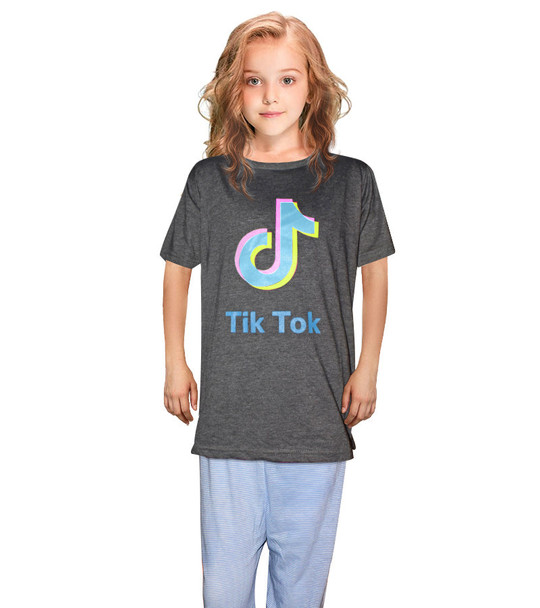 Printed Tik-Tok Casual Kids Night Suit - 2 Piece at Hiffey .pk