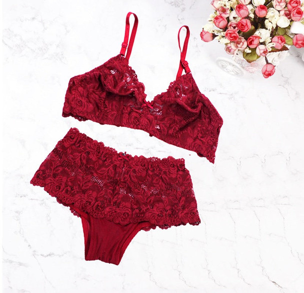 High Quality Laika Intimate Non Padded Full Cup Lace Bra & Pantie Set - Hiffey