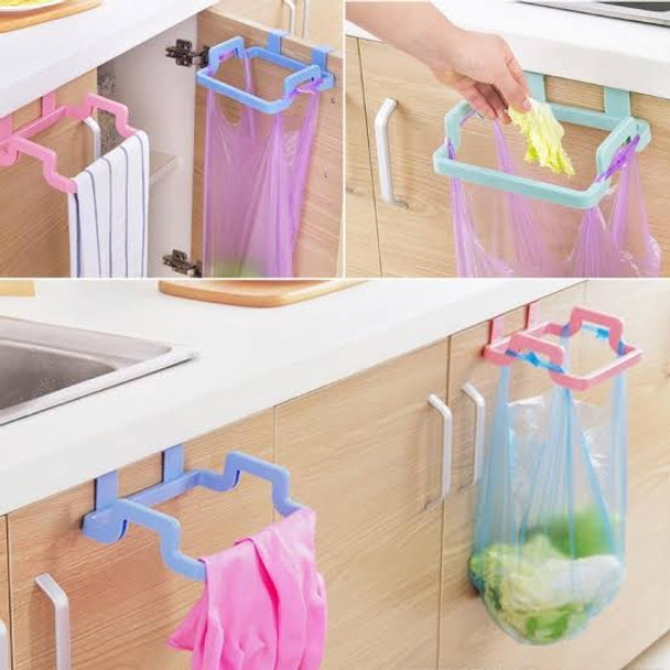 Portable Hanging Trash Garbage Kitchen Cabinet Bag Holder Multicolor at Hiffey .pk