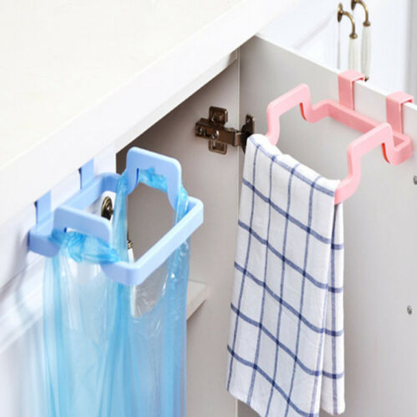 Portable Hanging Trash Garbage Kitchen Cabinet Bag Holder Multicolor - Hiffey