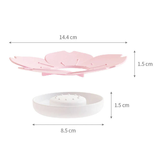 Anti-Slip Cherry Blossom Soap Tray/Holder - Hiffey