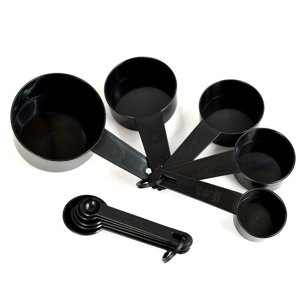 Black Measuring Cup/Spoon Set - Hiffey
