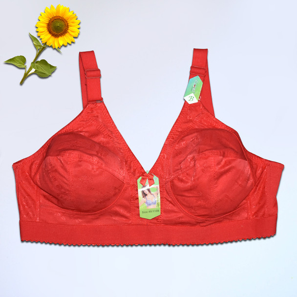 Gorgeous Red Plus Size  Non Padded Bra For Women