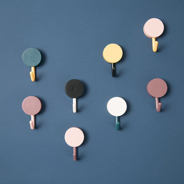 Smart Round Colourful Wall Hooks Hanger - 10pcs - Hiffey