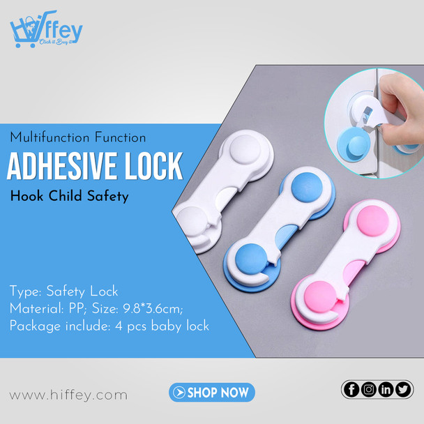 Multifunction Child Safety Adhesive Lock / Hook at Hiffey .pk