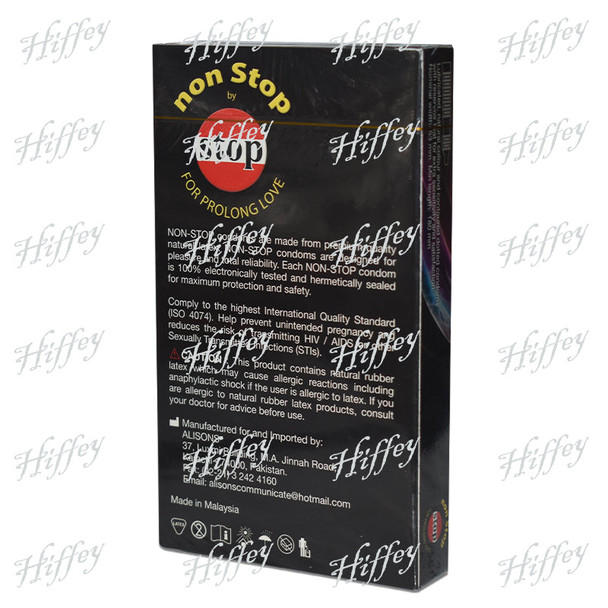 Non Stop For Prolong Love Condom - Pack Of 12 - Hiffey