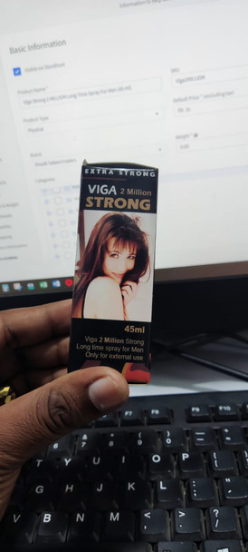 Viga Strong 2 MILLION Long Time Spray For Men (45 ml) at Hiffey .pk