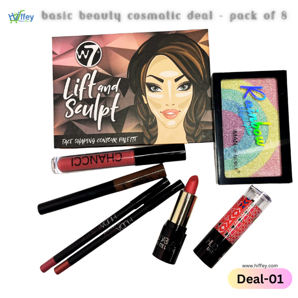Basic Beauty Cosmatic Deal - Pack of 8 at Hiffey .pk