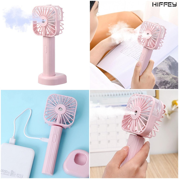 Rechargeable Mini Handy/Table Fan with Water Humidifier at Hiffey .pk