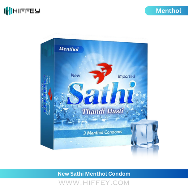 New Sathi Menthol Condoms - 3s at Hiffey .pk