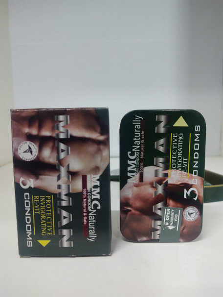 MAXMAN MMC Maxman Delay Condom Tin - 3 PCS 