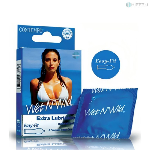 Ready to redefine pleasure? Shop Contempo Wet N Wild Premium Latex 03 Condoms now!