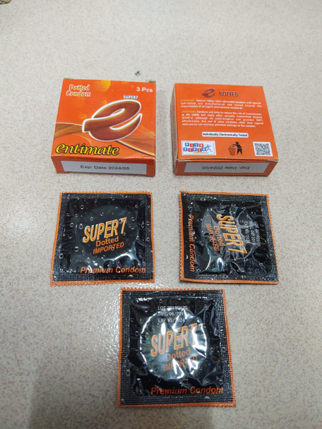Entimate Super 7 Dotted Condom - 3Pcs