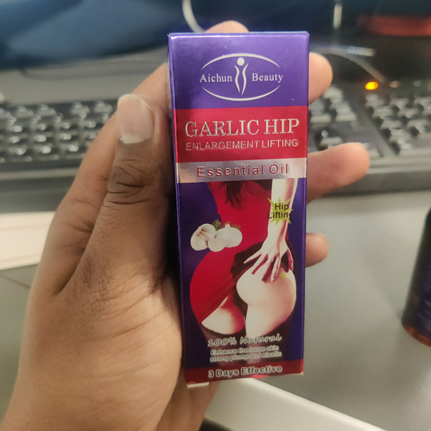 Buy Online Garlic Hip Enlargement Lifting Essential Oil For Women - 30ml For Fast Results Pakistan