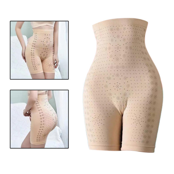 body shaper shorts with tummy control and high waist for women postpartum, high-waisted seamless slimming compression body shaping shorts.