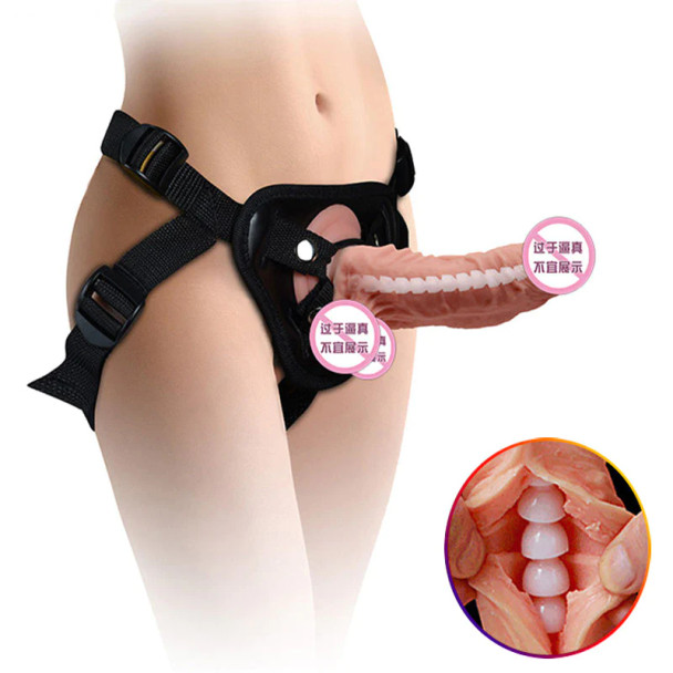 Strap On Huge Realistic Dildo Big Penis Sex Toy For Men / Women