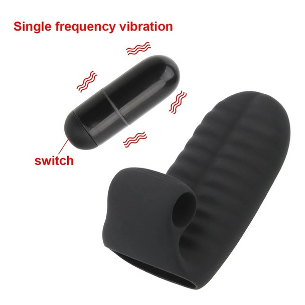 Purchase Online G Spot Finger Sleeve Vibrator Stimulate Female Masturbator Sex Toys