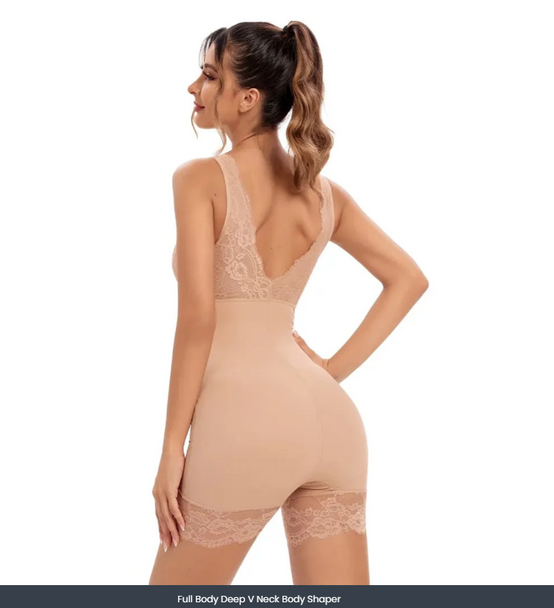 Women Full Body Deep V Neck Body Shaper in Pakistan