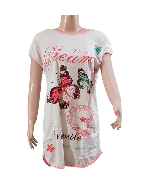 Ladies Casual Butterfly Printed T-Shirt