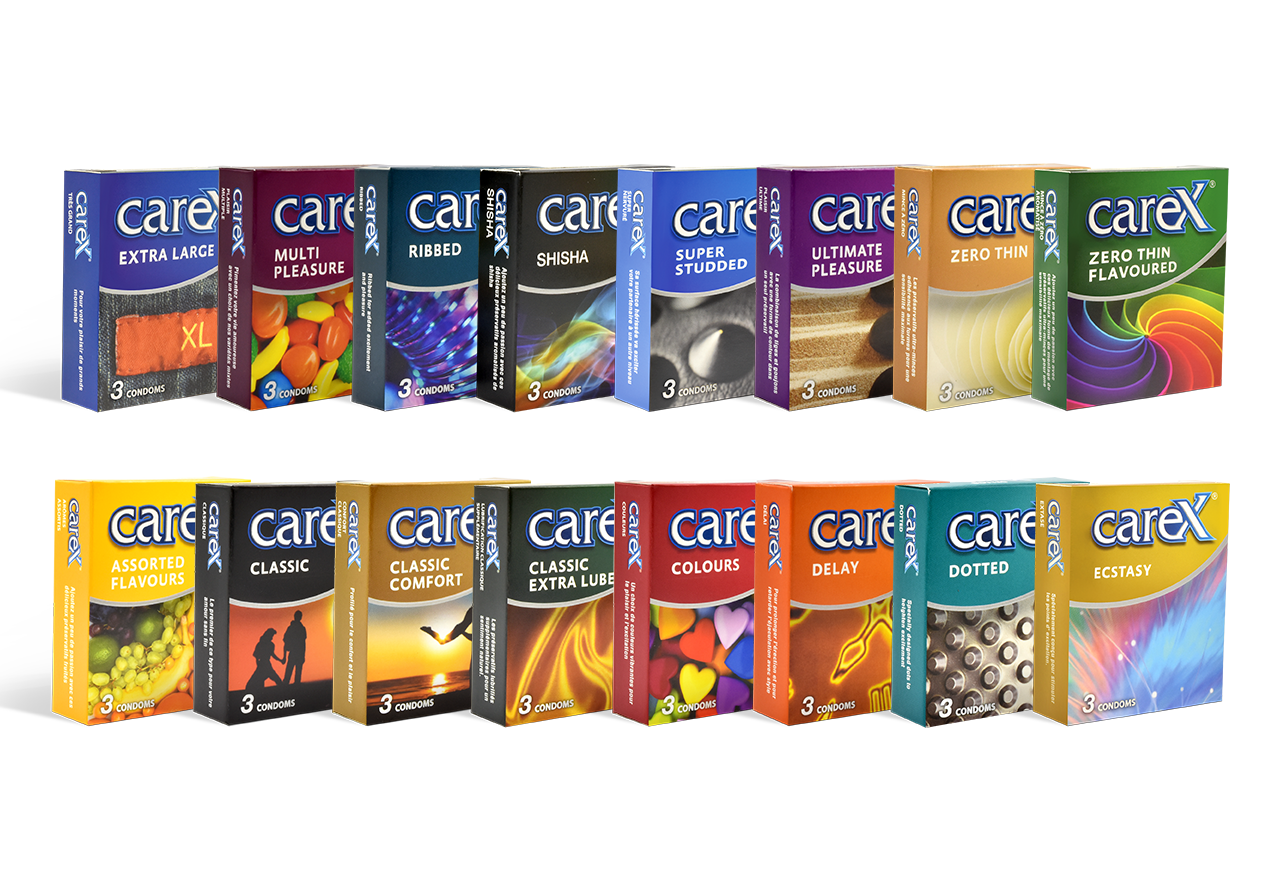 Buy Online Carex Ribbed 12 Condoms in Pakistan