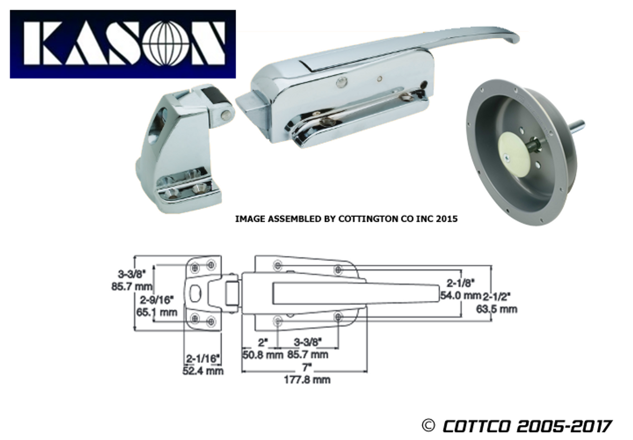 Kason K56 Safety Lock Flush Strike With 6 Glow Bar - Cottco Specialty  Hardware