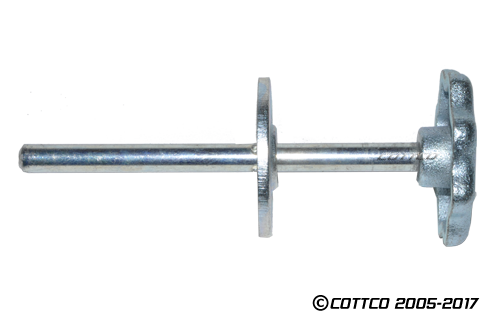 Polar Hardware 5032 Zinc Plated Steel Push Rod.