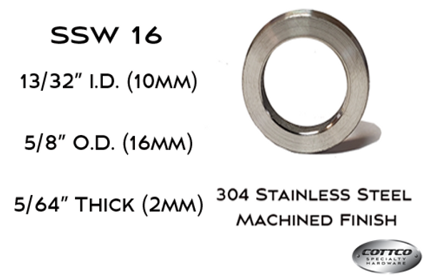 Marlboro SSW 16 Stainless Steel Bushing for Weld On Hinge.