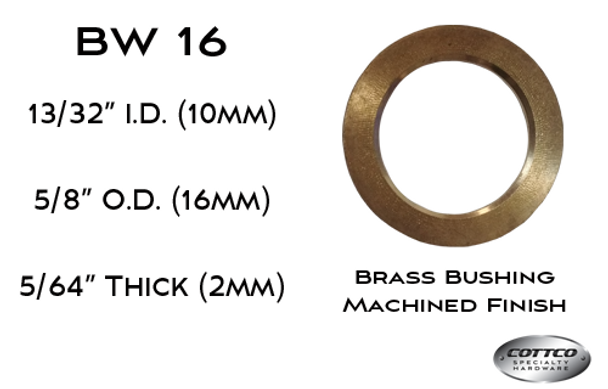 Marlboro 16mm Brass Bushing for Weld On Hinge