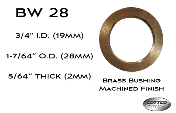 Marlboro BW 28 Brass Bushing for Weld On Hinge 3/4" Pin.