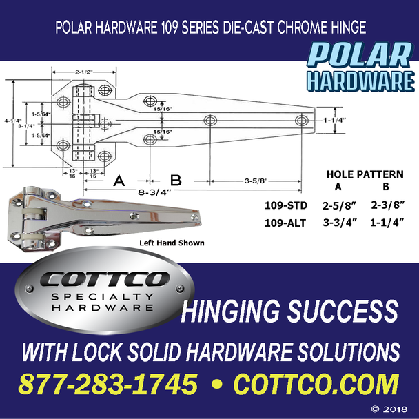 Polar 109 Chrome Hinge Schematic