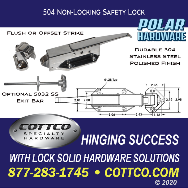 Polar Hardware 504 FL Safety Latch