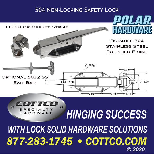 Polar Hardware 504 Offset Safety Latch