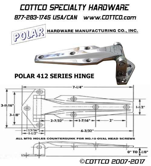 Polar Hardware 412 Flush Stainless Steel Hinge Cottco Com