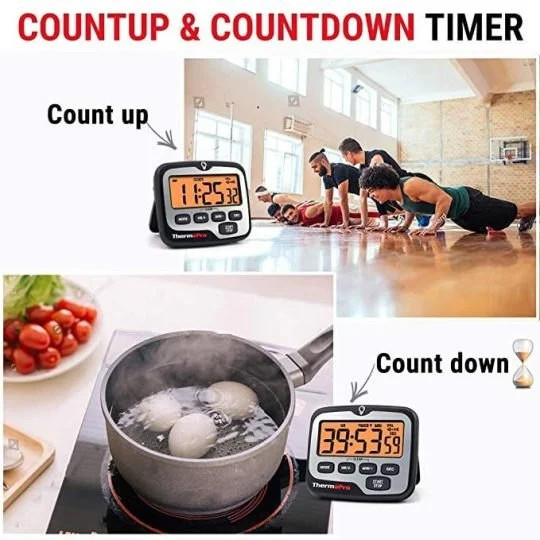 ThermoPro TM01 Digital Timer with Countdown Touchable Backlit