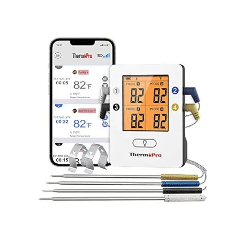 ThermoPro TP25 4-Probe Bluetooth Meat Thermometer 650ft Wireless