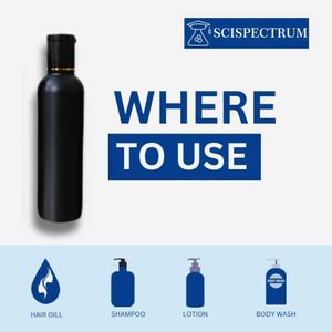 Black colour HDPE hair oil bottle 200 ml Pack of 100