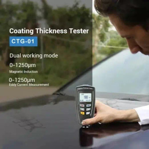 Metravi CTG-01 Coating thickness gauge with inbuilt sensors for ferrous and non ferrous metals with data output & software Metravi CTG-01 Coating thickness gauge with inbuilt sensors for ferrous and non ferrous metals with data output & software