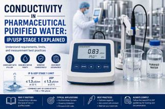 Conductivity in Pharmaceutical Purified Water: IP/USP Stage 1 Explained