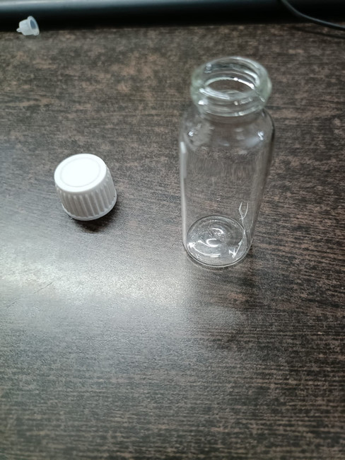 SCISPECTRUM 2 Dram Glass Vial Homeopathy Bottles White Screw Cap Dropper