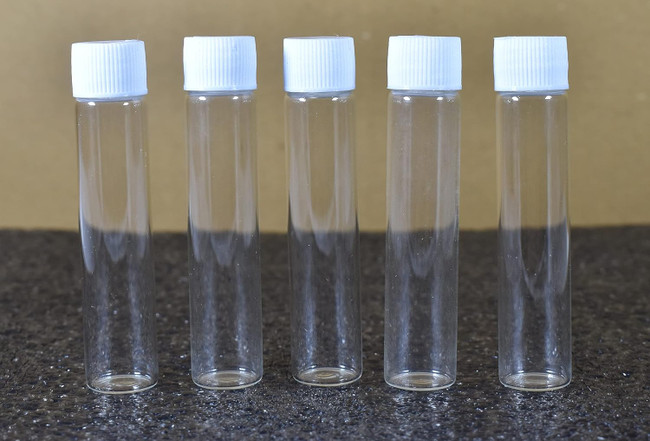 SCISPECTRUM 10 ml Glass Vial Homeopathy Bottles White Screw Cap Dropper