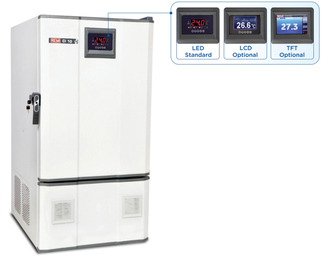 COOLING INCUBATOR REMI CI-12 Plus  Capacity 370 liters, Temperature range 5°C to 60°C Microprocessor (VS-03)  LCD