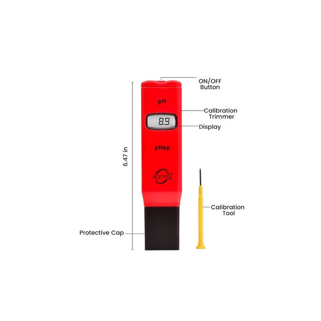 ACETEQ RTEK-98108 / 98107 pH Meter: Slim Pen-Type Digital pH Tester